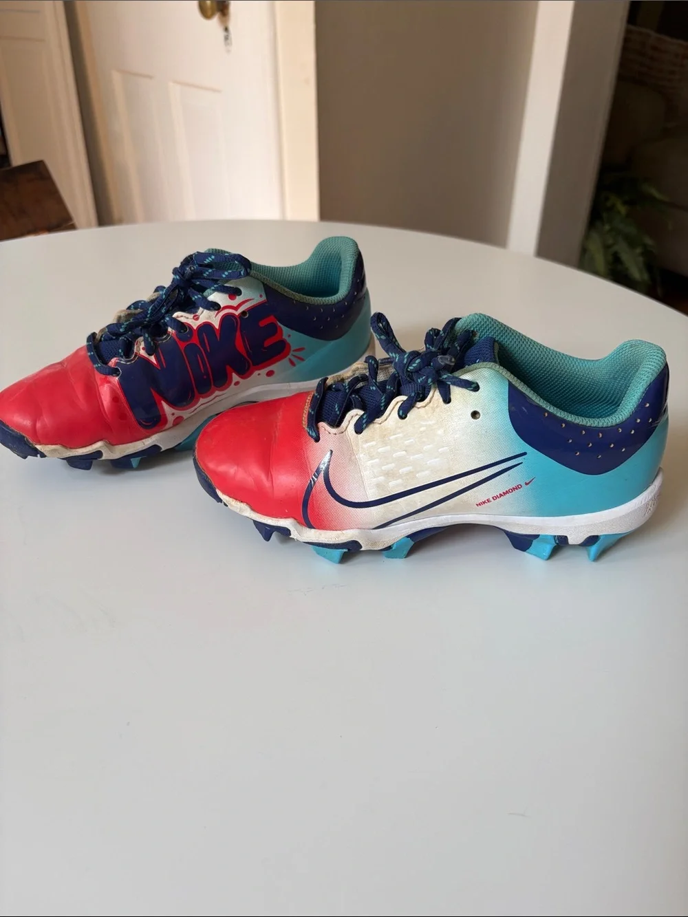 Nike Hyperdiamond Keystone Bomb Pop Crimson/Royal Blue Baseball Cleat
